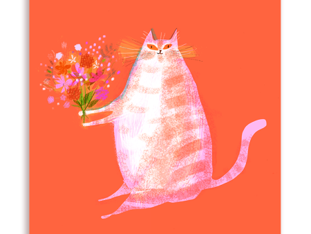 Flower Cat Card Online