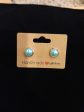 Blue gold pearl stud Online Sale