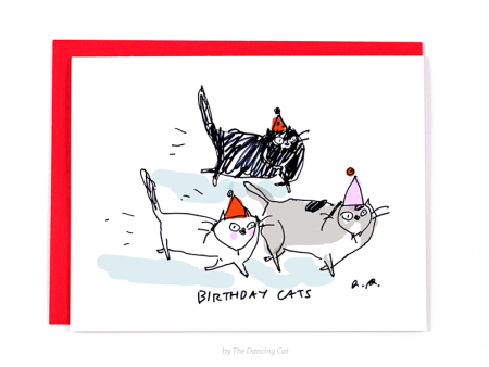 Birthday Run- Cat Birthday Card Online