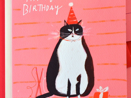 Birthday Tux Cat Card Online Sale