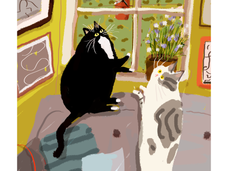 Bird Watch - Cat Print For Cheap