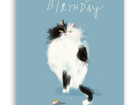 Birthday Mouse - Birthday Cat Card Discount