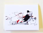 Bike Wedding Cat Card - Tandem Cats Cheap