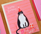 Birthday Tux Cat Card Online Sale