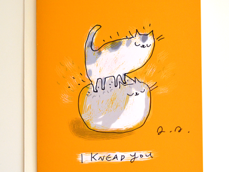 I Knead You - Cat Card Discount