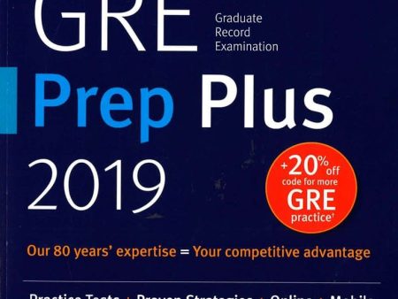 Gre Prep Plus 2019: Practice Tests + Proven Strategies + Online + Video + Mobile Cheap